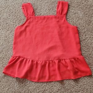 Coral/Red Flowy Tank Top